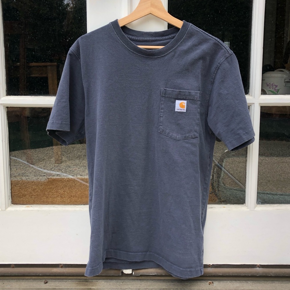 carhartt short sleeve t-shirt, bluestone, men, small
